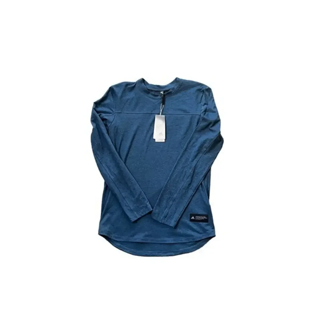 NWT Adidas Navy Cotton Long Sleeve‎ Shirt